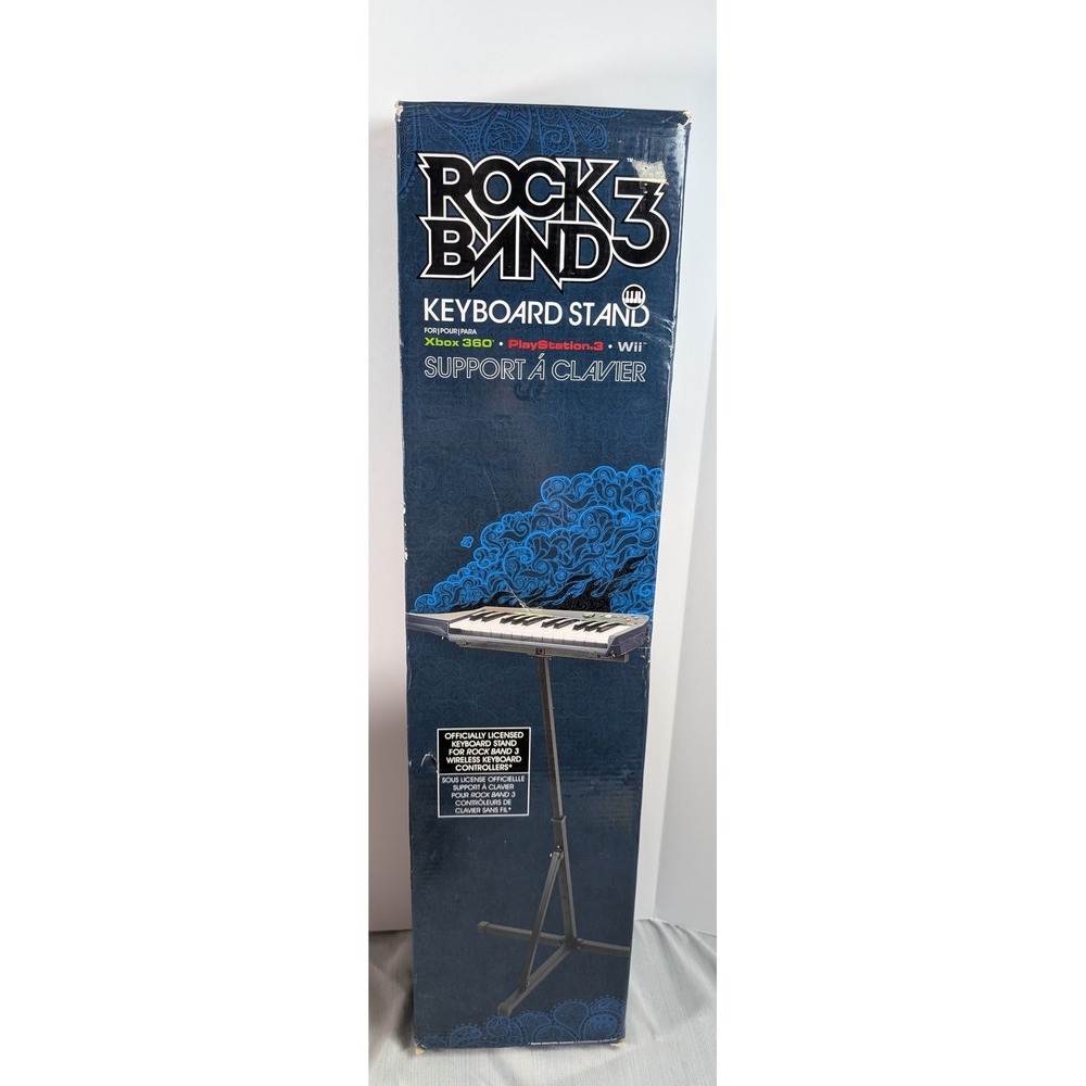 Mad Catz Rock Band 3 Keyboard Stand G00-RB3 Black Xbox 360 PS3 Wii Adjustable